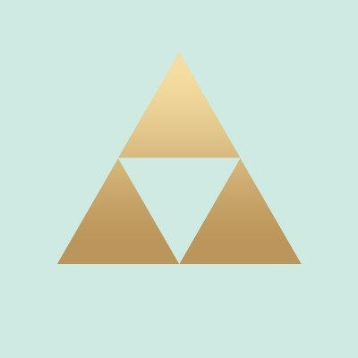 Fated zine logo (Triforce from The Legend of Zelda)